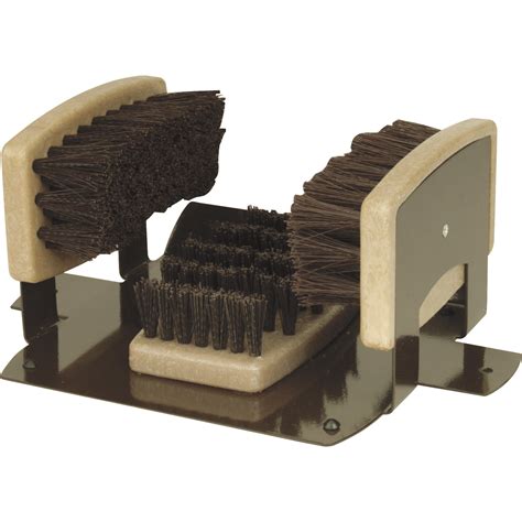 floor mount boot and shoe mud cleaner scraper brush|shoe brush mount.